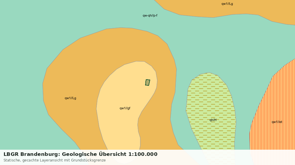 Statische Kartenansicht: LBGR Brandenburg: Geologische Übersicht 1:100.000