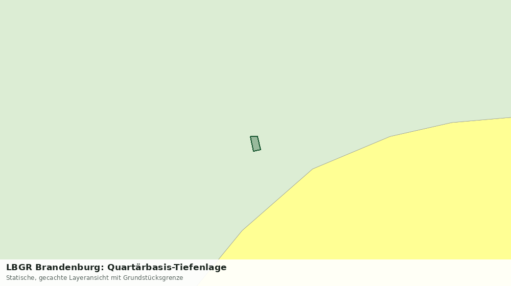 Statische Kartenansicht: LBGR Brandenburg: Quartärbasis-Tiefenlage