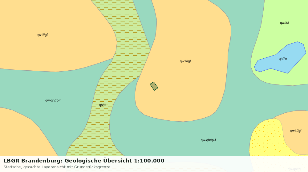 Statische Kartenansicht: LBGR Brandenburg: Geologische Übersicht 1:100.000