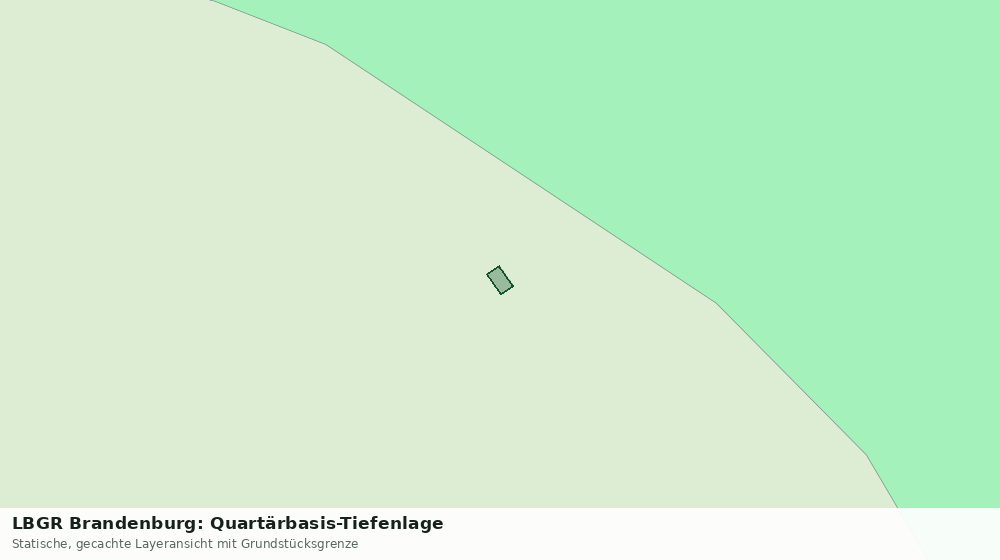 Statische Kartenansicht: LBGR Brandenburg: Quartärbasis-Tiefenlage