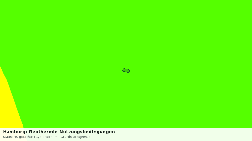 Statische Kartenansicht: Hamburg: Geothermie-Nutzungsbedingungen