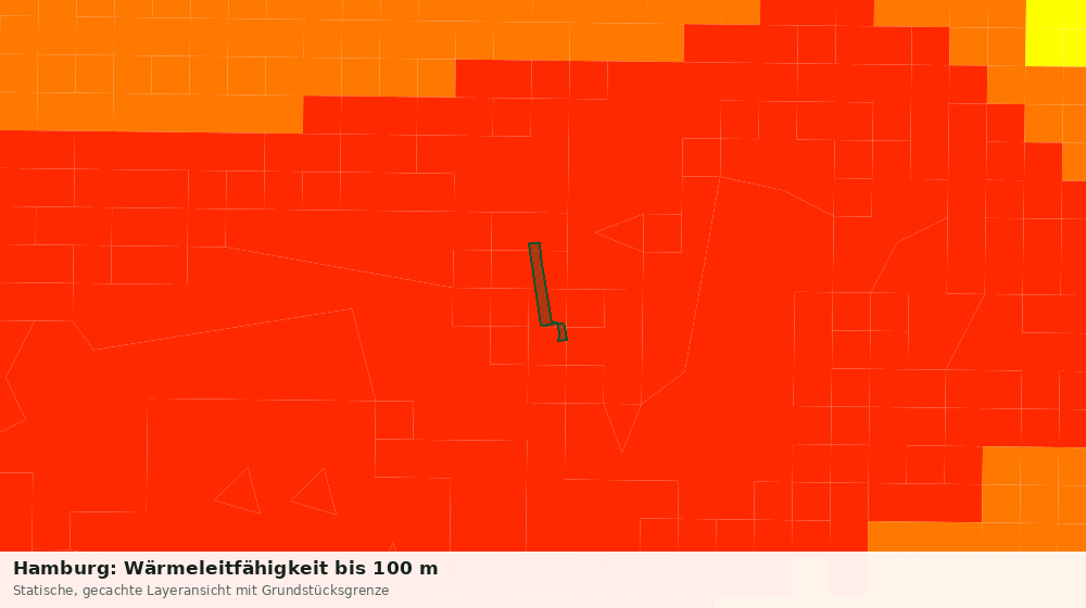 Statische Kartenansicht: Hamburg: Wärmeleitfähigkeit bis 100 m