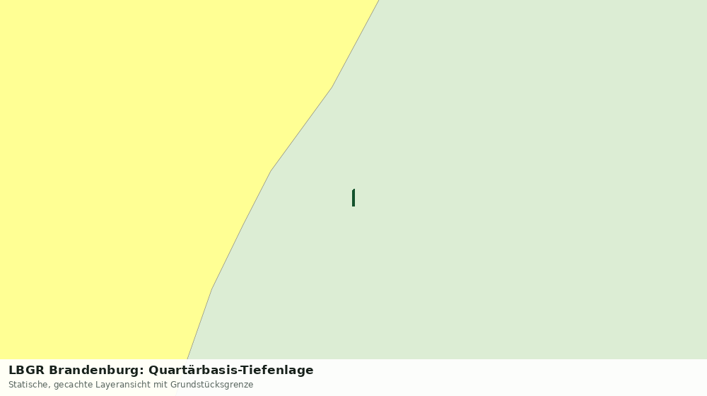Statische Kartenansicht: LBGR Brandenburg: Quartärbasis-Tiefenlage