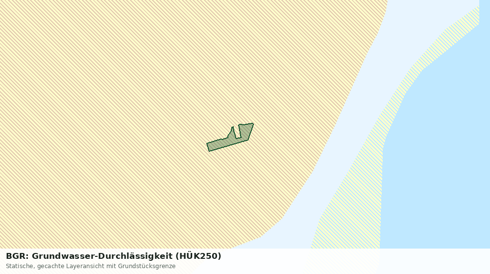 Statische Kartenansicht: BGR: Grundwasser-Durchlässigkeit (HÜK250)