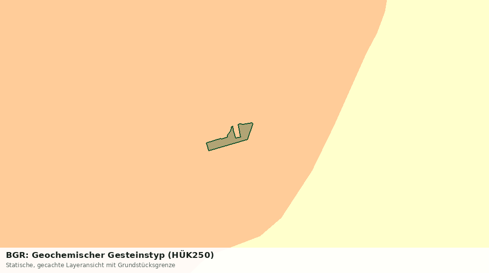 Statische Kartenansicht: BGR: Geochemischer Gesteinstyp (HÜK250)