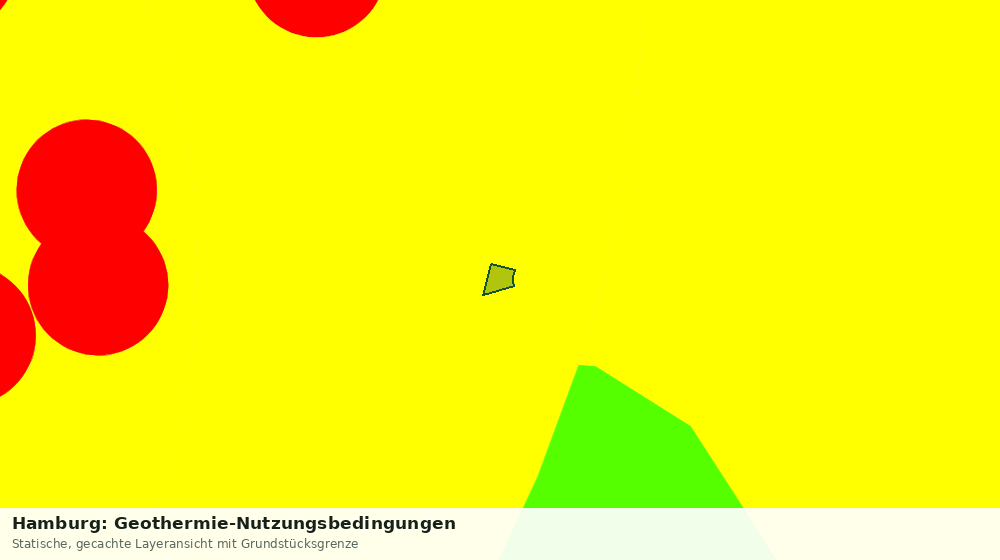 Statische Kartenansicht: Hamburg: Geothermie-Nutzungsbedingungen