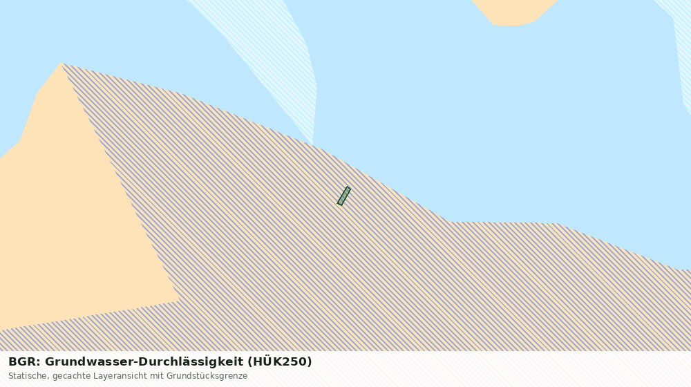 Statische Kartenansicht: BGR: Grundwasser-Durchlässigkeit (HÜK250)