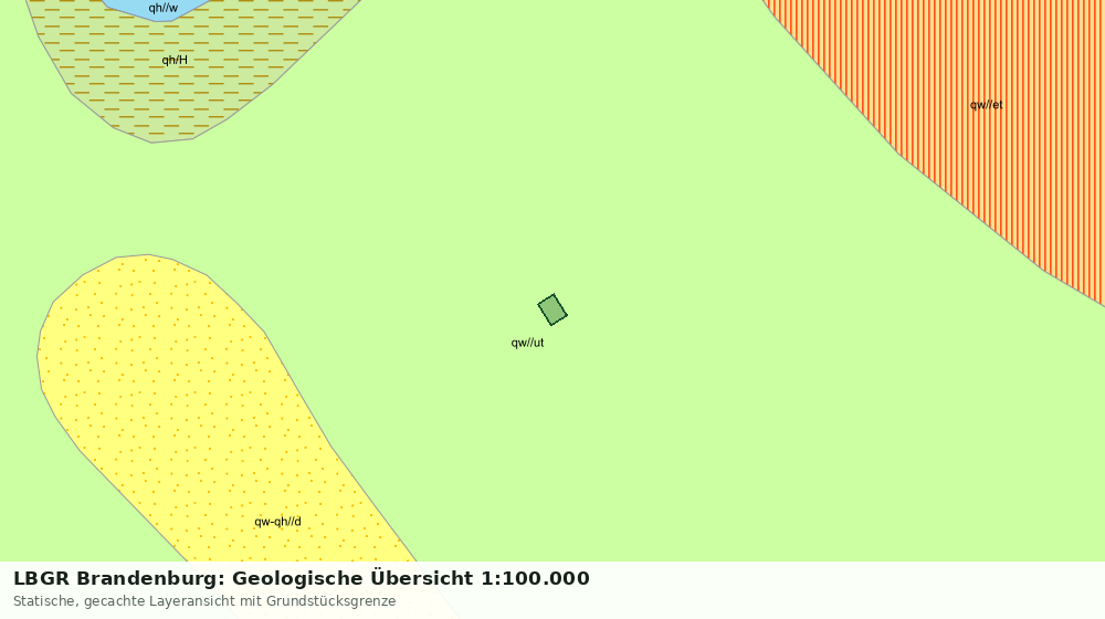 Statische Kartenansicht: LBGR Brandenburg: Geologische Übersicht 1:100.000