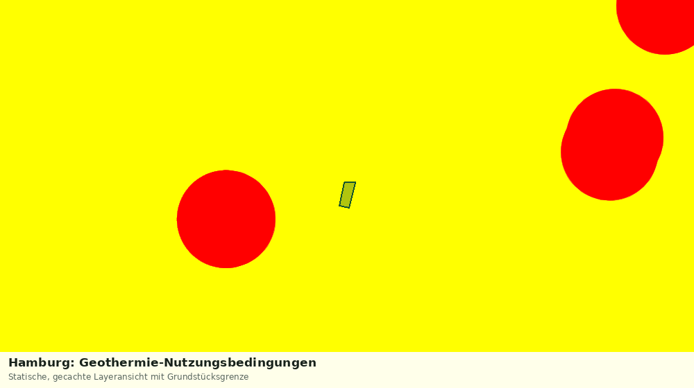 Statische Kartenansicht: Hamburg: Geothermie-Nutzungsbedingungen