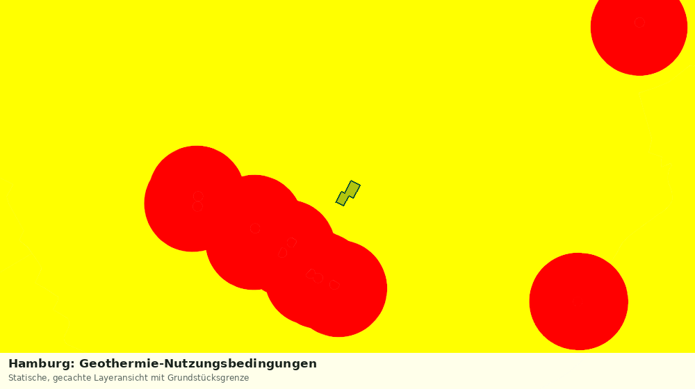 Statische Kartenansicht: Hamburg: Geothermie-Nutzungsbedingungen
