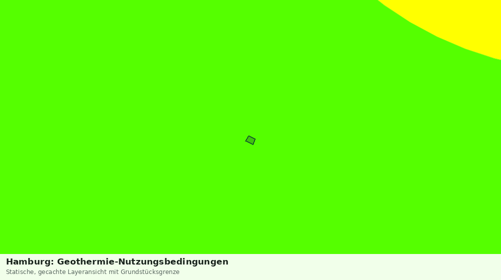 Statische Kartenansicht: Hamburg: Geothermie-Nutzungsbedingungen