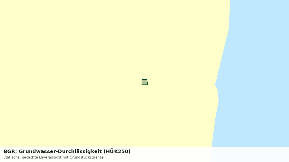 Statische Kartenansicht: BGR: Grundwasser-Durchlässigkeit (HÜK250)