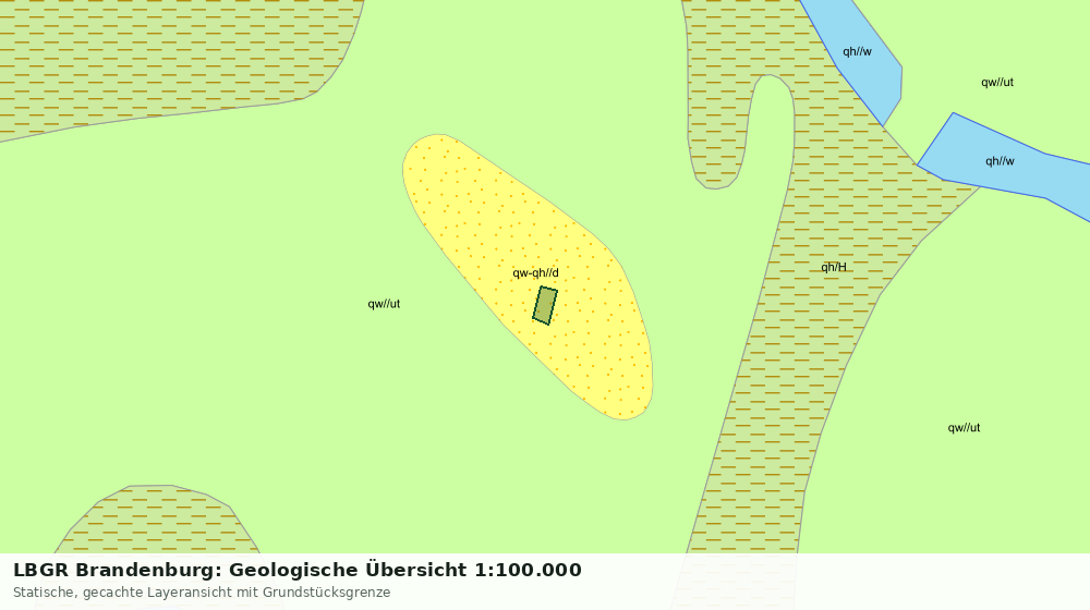 Statische Kartenansicht: LBGR Brandenburg: Geologische Übersicht 1:100.000