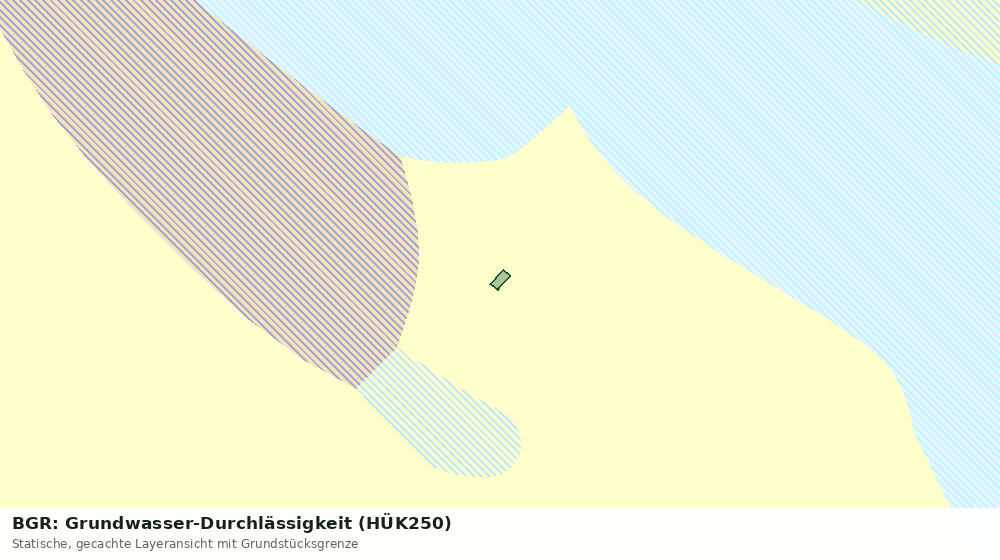 Statische Kartenansicht: BGR: Grundwasser-Durchlässigkeit (HÜK250)