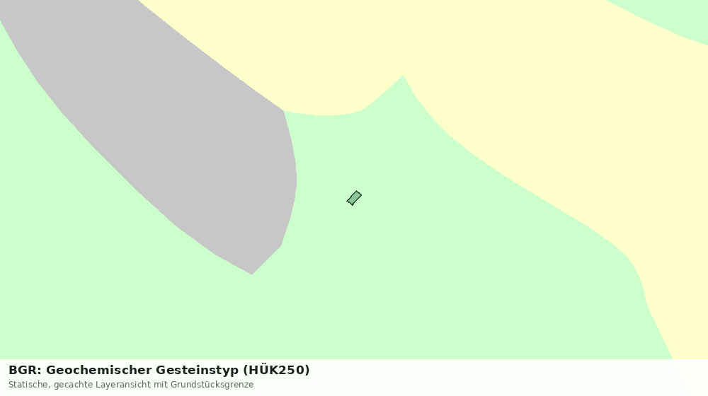 Statische Kartenansicht: BGR: Geochemischer Gesteinstyp (HÜK250)