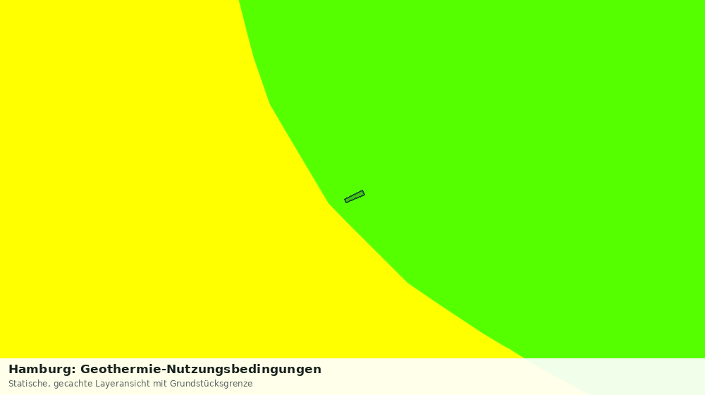 Statische Kartenansicht: Hamburg: Geothermie-Nutzungsbedingungen