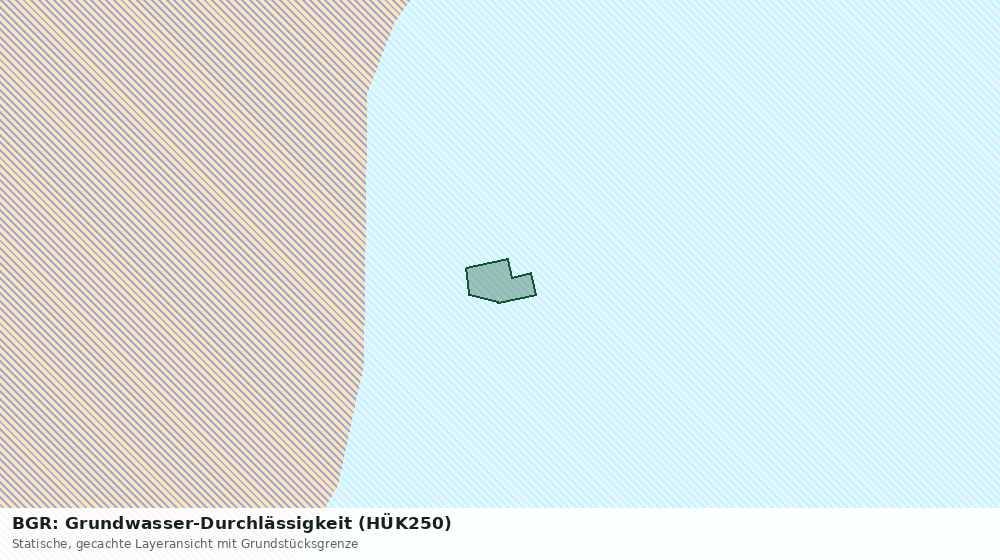 Statische Kartenansicht: BGR: Grundwasser-Durchlässigkeit (HÜK250)