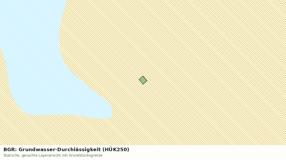 Statische Kartenansicht: BGR: Grundwasser-Durchlässigkeit (HÜK250)