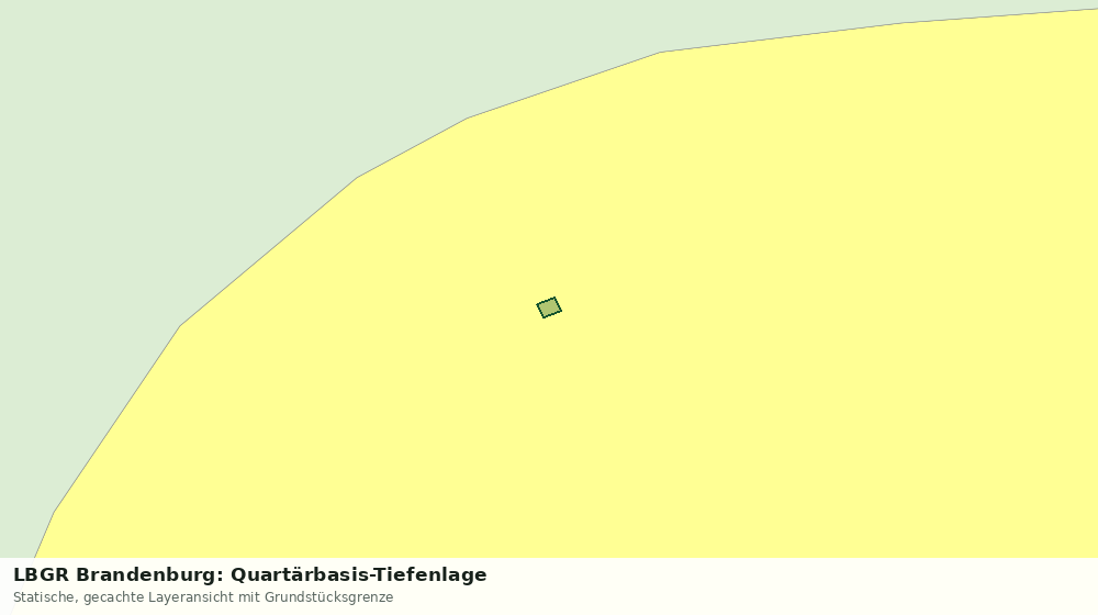 Statische Kartenansicht: LBGR Brandenburg: Quartärbasis-Tiefenlage