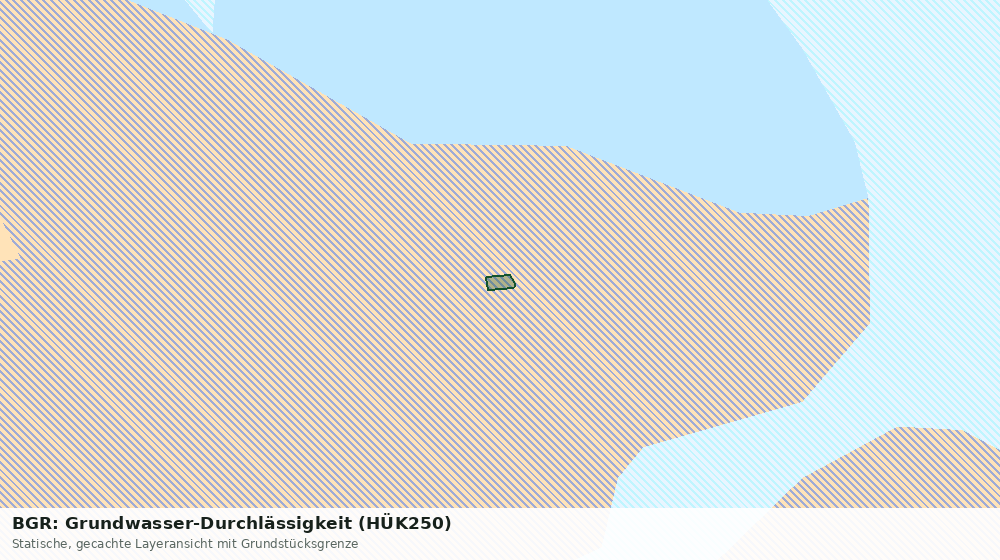Statische Kartenansicht: BGR: Grundwasser-Durchlässigkeit (HÜK250)