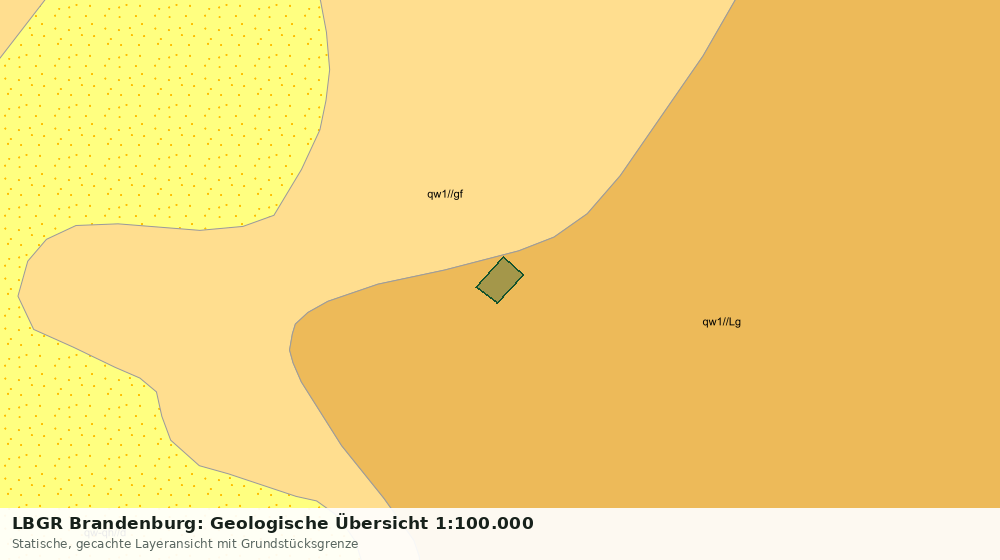Statische Kartenansicht: LBGR Brandenburg: Geologische Übersicht 1:100.000