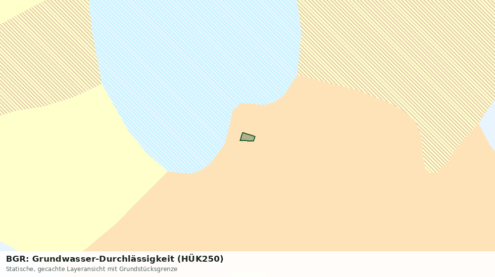Statische Kartenansicht: BGR: Grundwasser-Durchlässigkeit (HÜK250)
