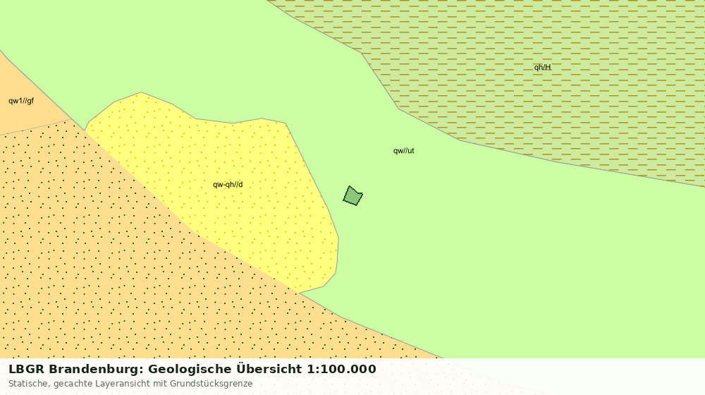 Statische Kartenansicht: LBGR Brandenburg: Geologische Übersicht 1:100.000