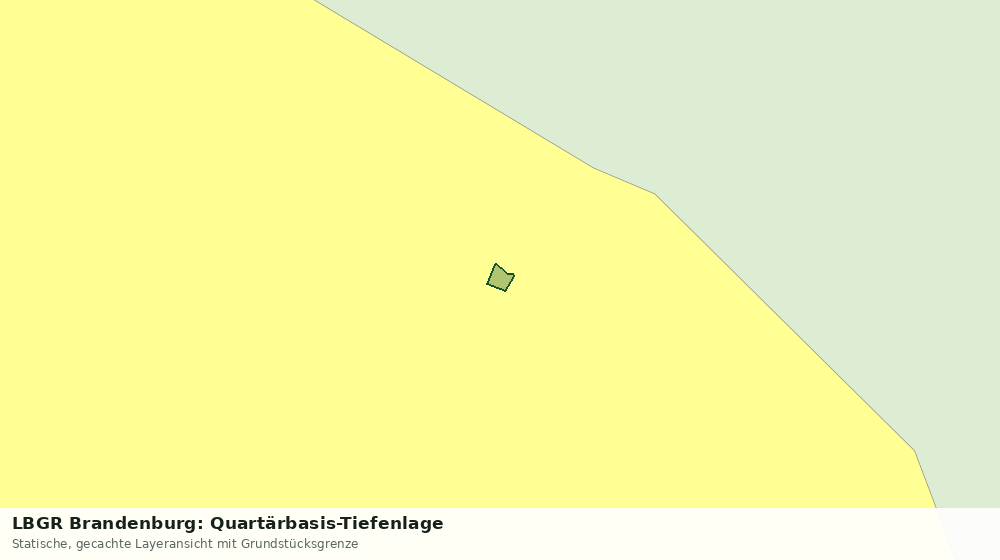 Statische Kartenansicht: LBGR Brandenburg: Quartärbasis-Tiefenlage