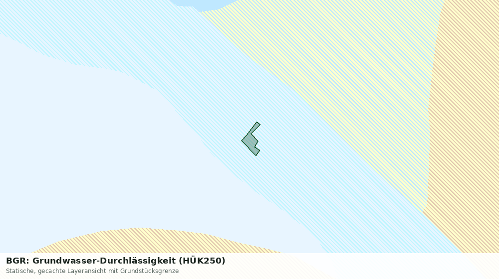 Statische Kartenansicht: BGR: Grundwasser-Durchlässigkeit (HÜK250)