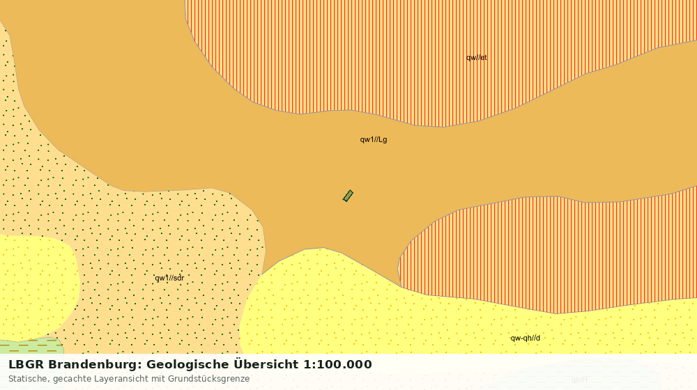 Statische Kartenansicht: LBGR Brandenburg: Geologische Übersicht 1:100.000