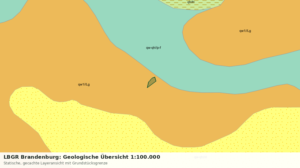 Statische Kartenansicht: LBGR Brandenburg: Geologische Übersicht 1:100.000
