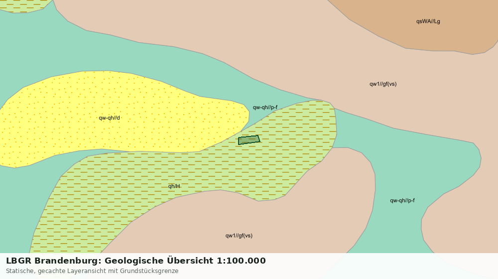 Statische Kartenansicht: LBGR Brandenburg: Geologische Übersicht 1:100.000