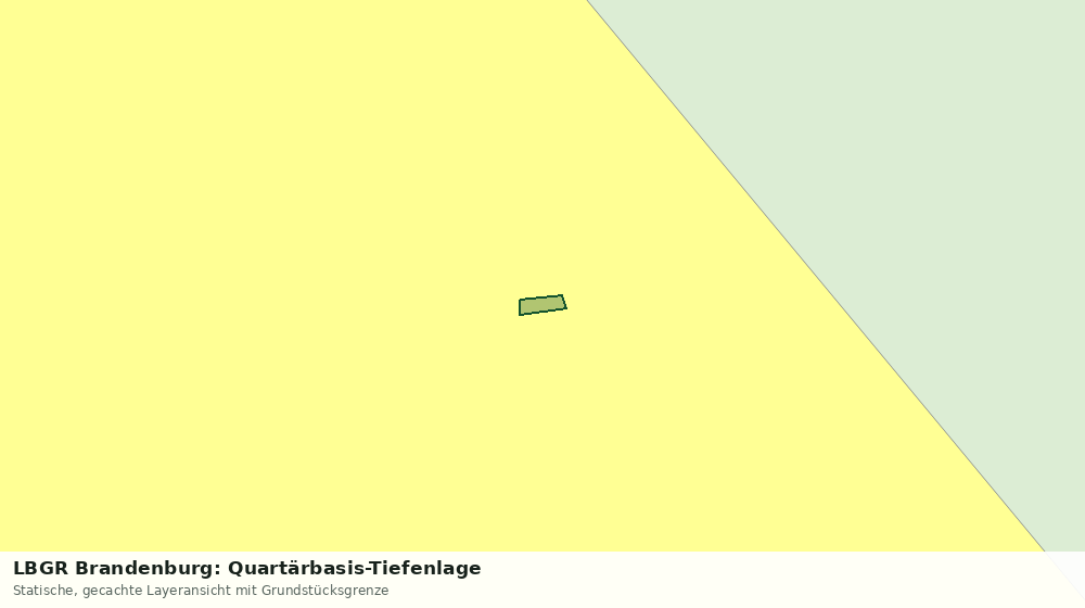Statische Kartenansicht: LBGR Brandenburg: Quartärbasis-Tiefenlage