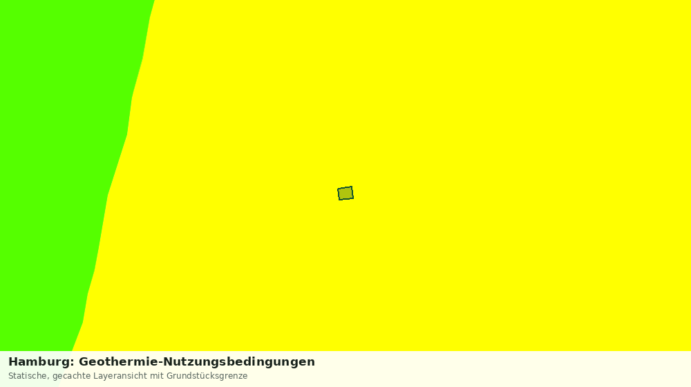 Statische Kartenansicht: Hamburg: Geothermie-Nutzungsbedingungen
