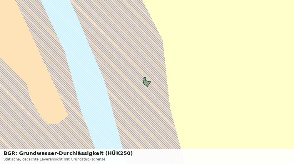Statische Kartenansicht: BGR: Grundwasser-Durchlässigkeit (HÜK250)