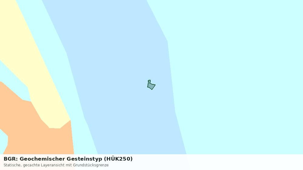 Statische Kartenansicht: BGR: Geochemischer Gesteinstyp (HÜK250)