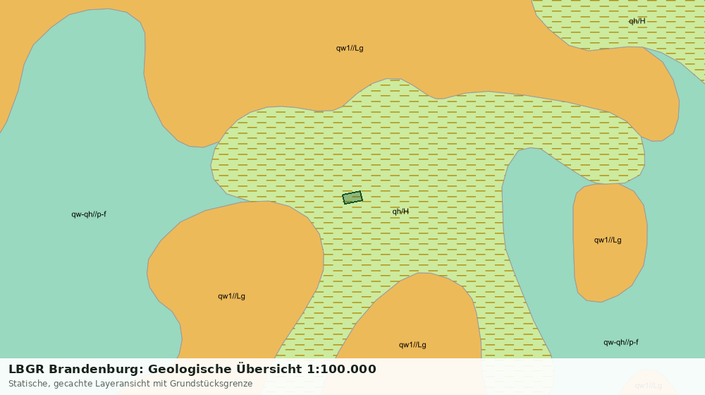 Statische Kartenansicht: LBGR Brandenburg: Geologische Übersicht 1:100.000