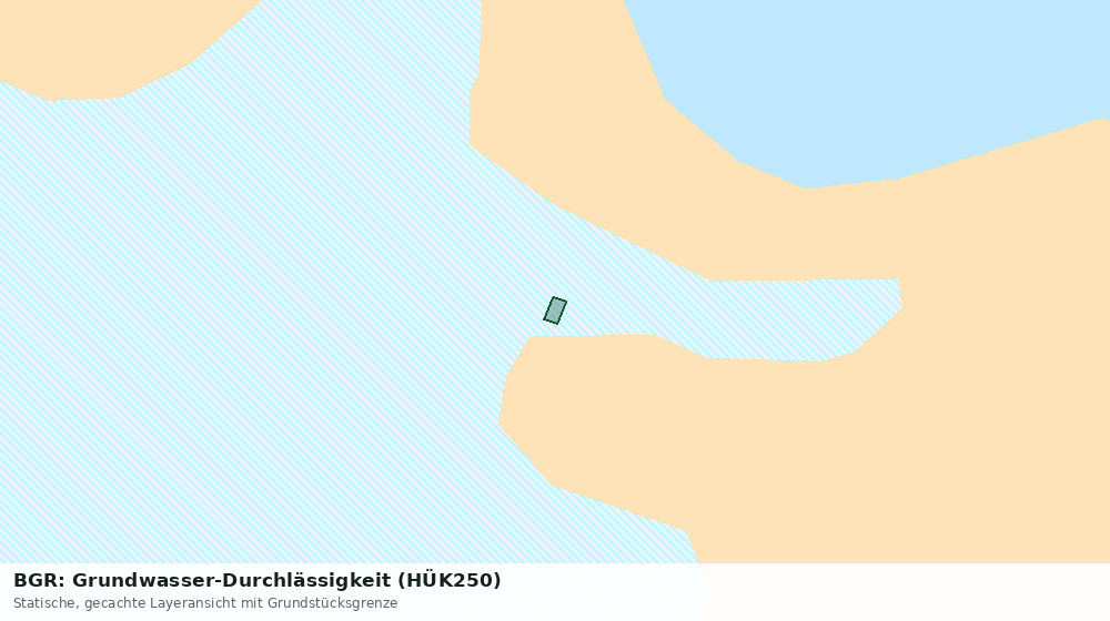 Statische Kartenansicht: BGR: Grundwasser-Durchlässigkeit (HÜK250)