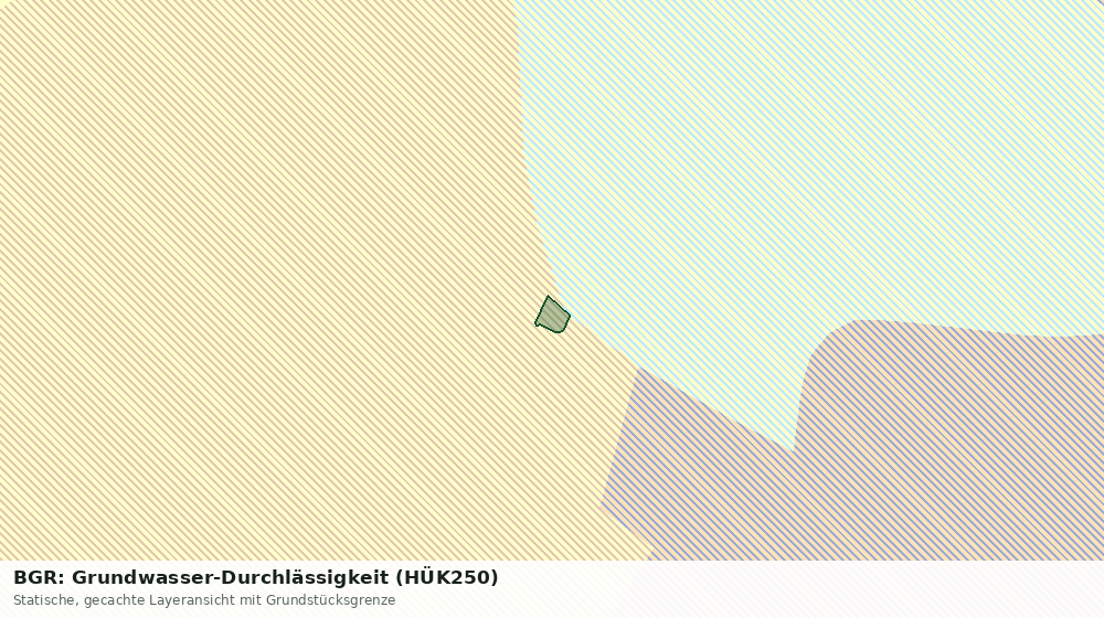 Statische Kartenansicht: BGR: Grundwasser-Durchlässigkeit (HÜK250)