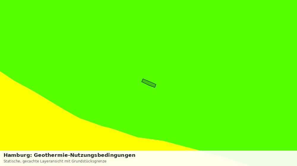 Statische Kartenansicht: Hamburg: Geothermie-Nutzungsbedingungen