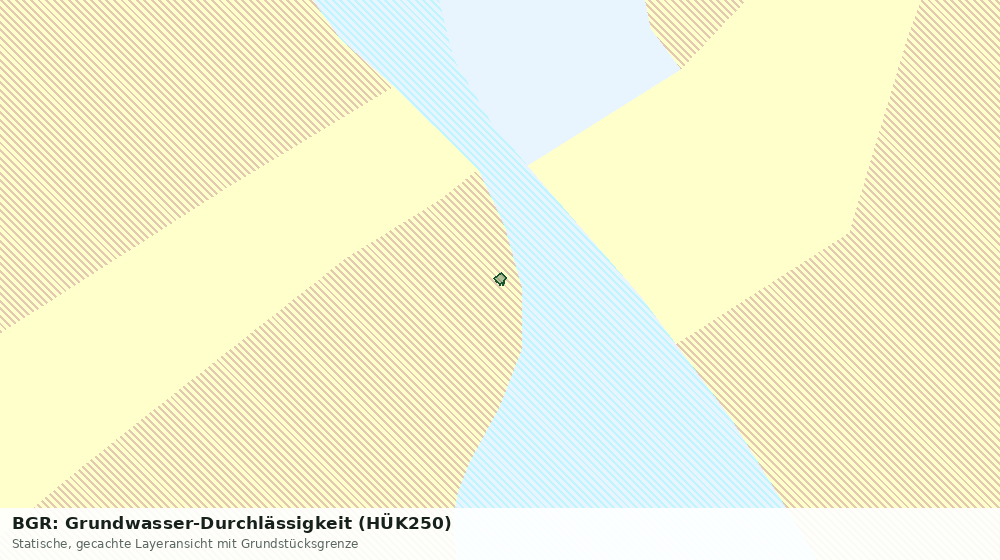 Statische Kartenansicht: BGR: Grundwasser-Durchlässigkeit (HÜK250)