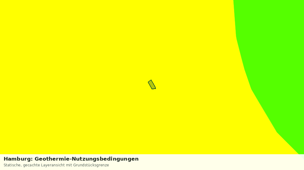Statische Kartenansicht: Hamburg: Geothermie-Nutzungsbedingungen
