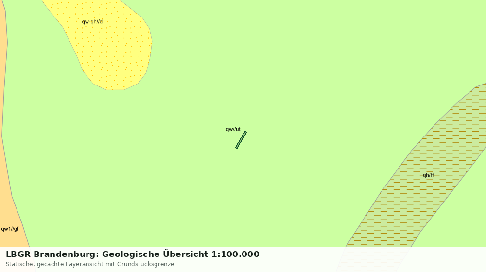 Statische Kartenansicht: LBGR Brandenburg: Geologische Übersicht 1:100.000