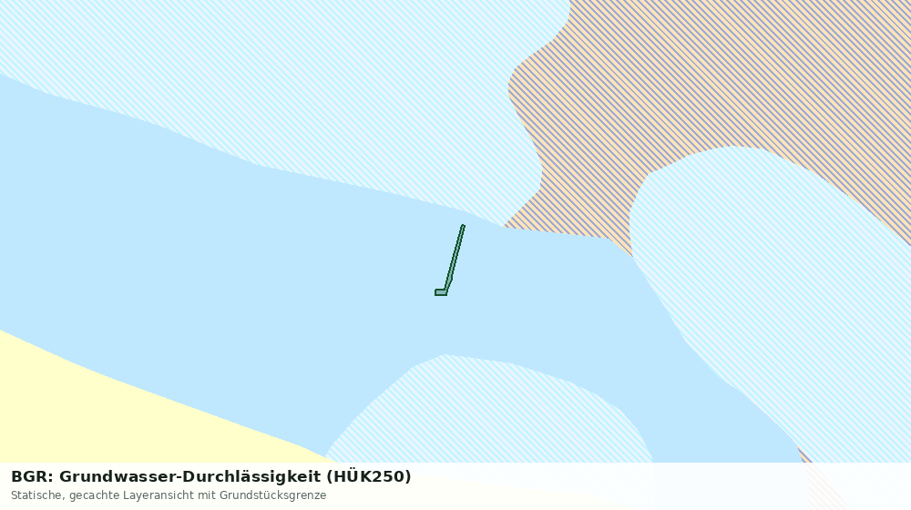 Statische Kartenansicht: BGR: Grundwasser-Durchlässigkeit (HÜK250)