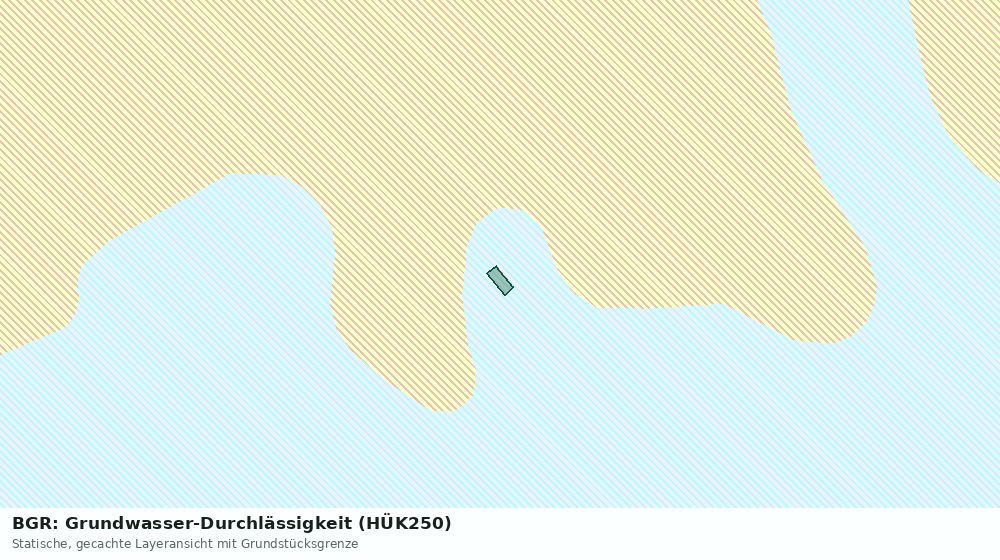 Statische Kartenansicht: BGR: Grundwasser-Durchlässigkeit (HÜK250)