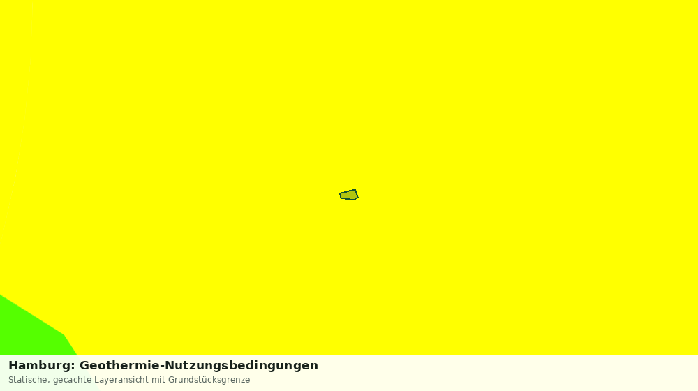 Statische Kartenansicht: Hamburg: Geothermie-Nutzungsbedingungen