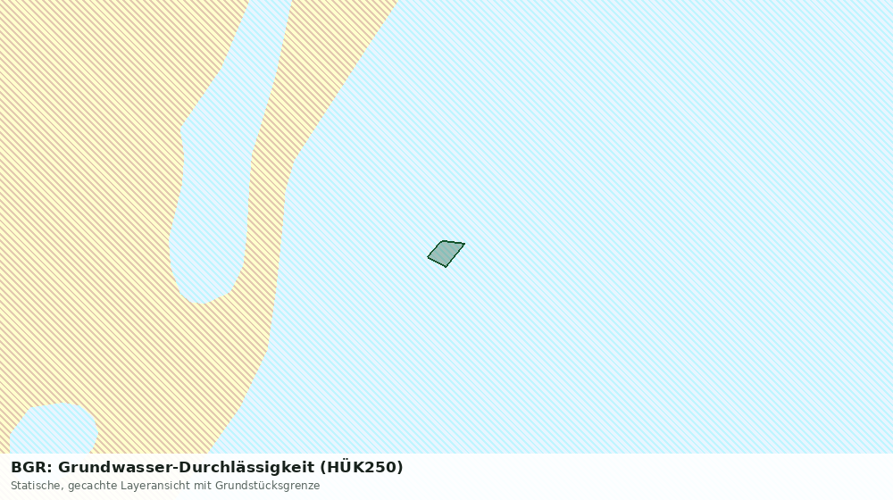 Statische Kartenansicht: BGR: Grundwasser-Durchlässigkeit (HÜK250)