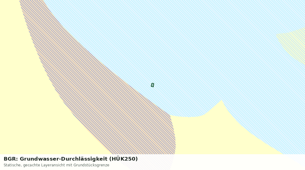 Statische Kartenansicht: BGR: Grundwasser-Durchlässigkeit (HÜK250)