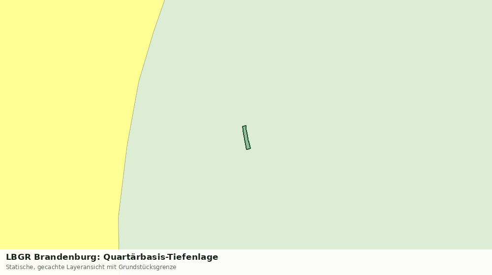 Statische Kartenansicht: LBGR Brandenburg: Quartärbasis-Tiefenlage