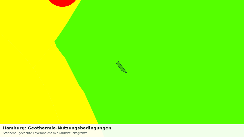 Statische Kartenansicht: Hamburg: Geothermie-Nutzungsbedingungen